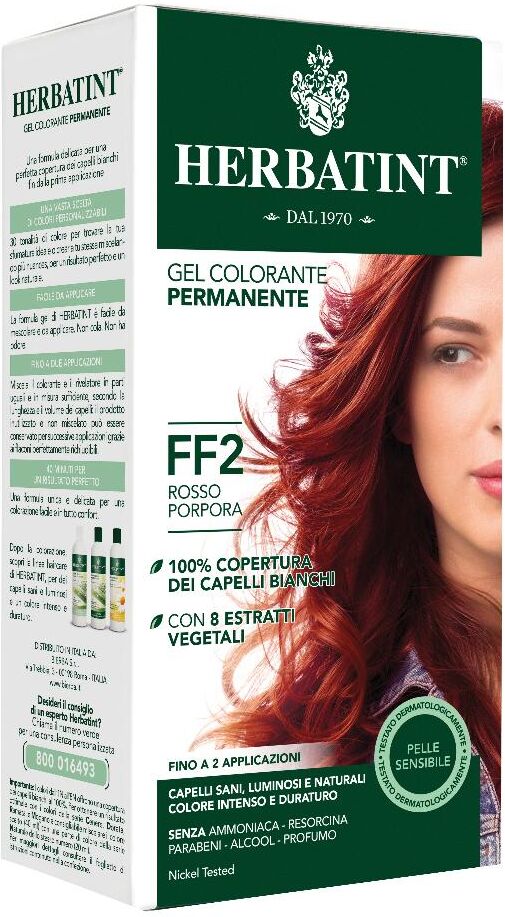 Antica Erboristeria Herbatint - Flash Fashion Gel Colorante Permanente FF2 Rosso Porpora 150 ml