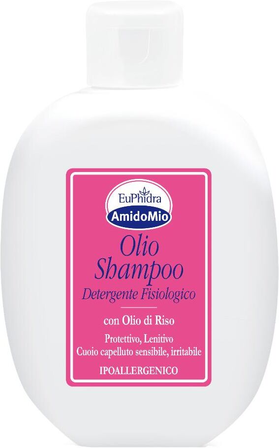 Zeta Euphidra Amidomio - Olio Shampoo Detergente Fisiologico Pelli Sensibili 200ml, Igiene Dolce e Delicata.