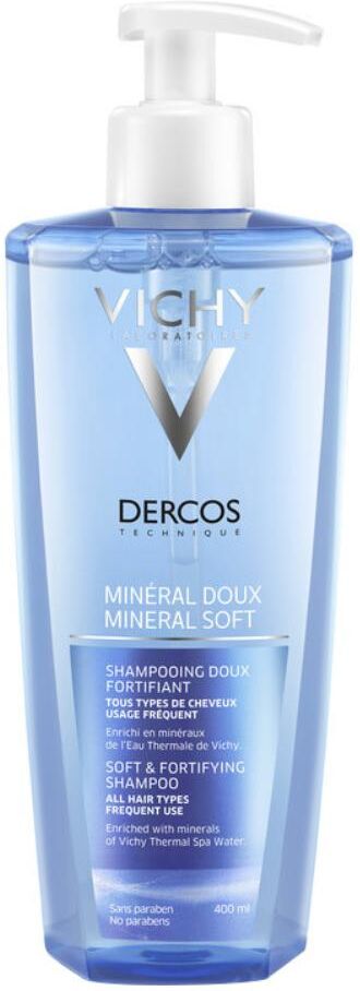 Vichy Dercos Shampoo Dolcezza Minerale 400 ml - Trattamento delicato per capelli lucenti e rinforzati