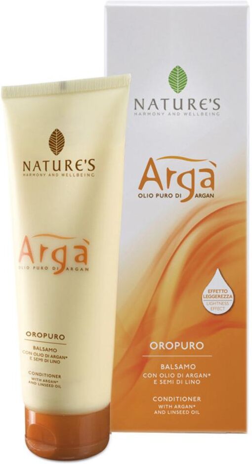 Bios Line Spa Nature's Argà Balsamo Capelli Nutriente 150ml - Balsamo con Olio di Argan e Semi di Lino