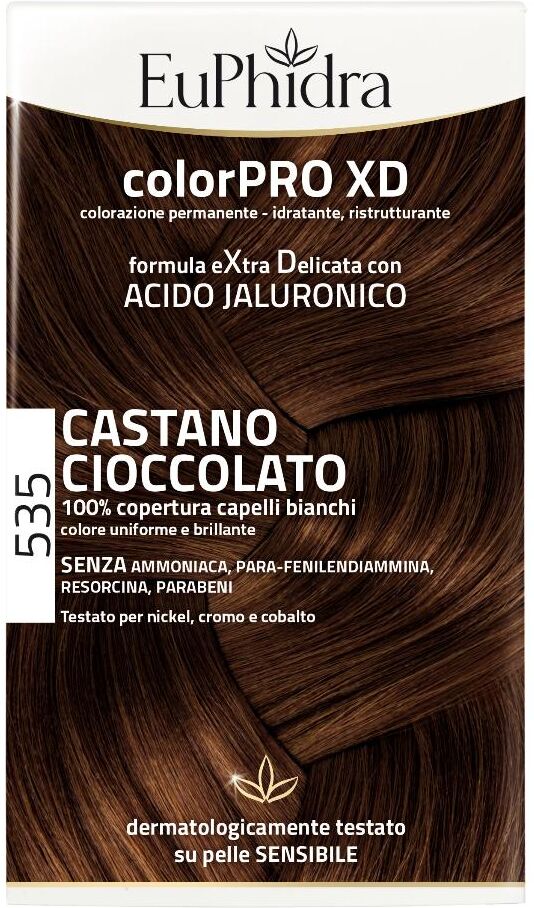 Zeta Farmaceutici Spa Euphidra Colorpro Extra Delicato 535 Castano Cioccolato - Colorazione Permanente per Capelli