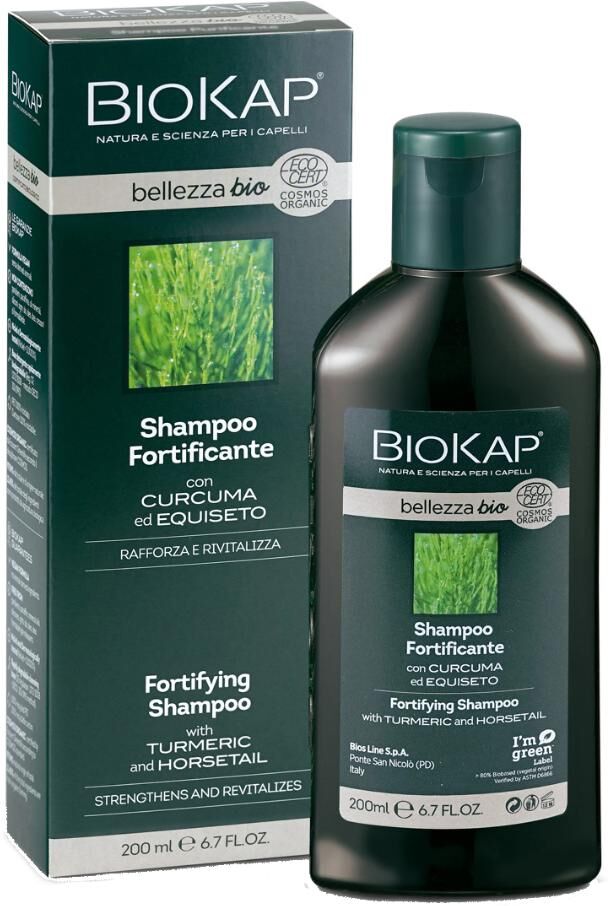 Bios Line Spa BioKap Shampoo Fortificante 200ml - Shampoo Rinforzante per Capelli Deboli e Fragili