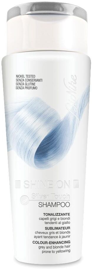 SHINE ON SILVER TOUCH SHAMPOO ANTIGIALLO BIONIKE 200ML - Shampoo per capelli biondi e grigi senza riflessi gialli