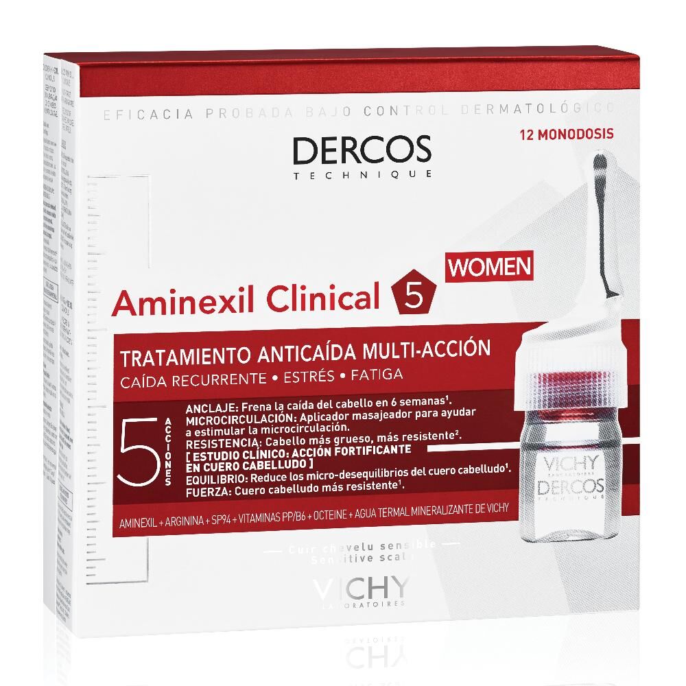 L'Oreal Vichy - Dercos Aminexil Donna - Trattamento Anticaduta - 12 fiale da 6 ml