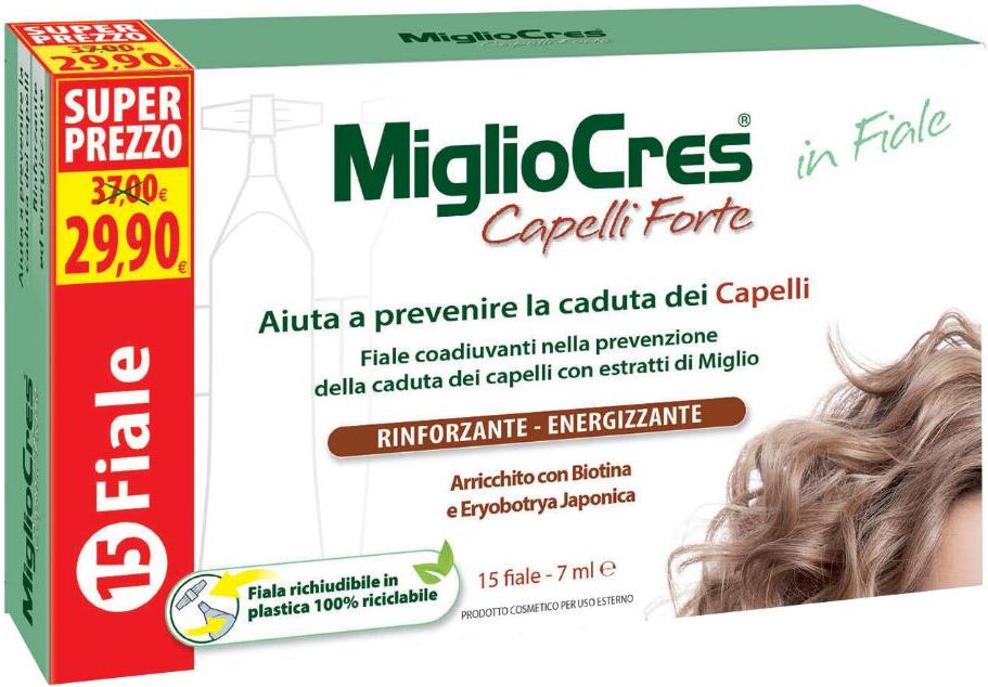 F&f Srl MiglioCres Capelli Forte - 15 fiale da 7 ml