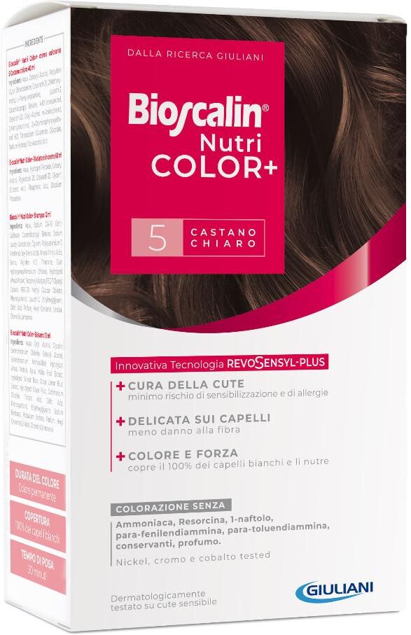 Giuliani Bioscalin Nutricolor Plus Colorazione Capelli Permanente 5 Castano Chiaro