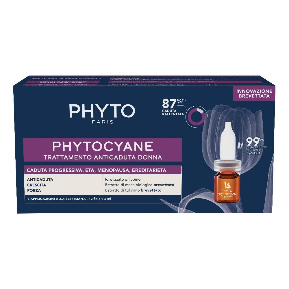 Phyto (Laboratoire Native It.) Phyto Phytocyane Fiale Donna Caduta Progressiva 12 Fiale da 5ml - Caduta Progressiva