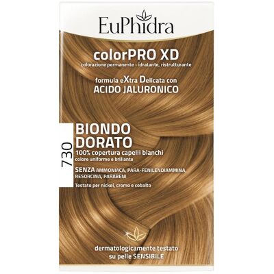 ZETA FARMACEUTICI SpA EuPhidra ColorPro XD eXtra Delicato 730 Biondo Dorato, Tintura per Capelli ZETA FARMACEUTICI SpA EuPhidra ColorPro XD eXtra Delicato 730 Biondo Dorato, Tintura per Capelli