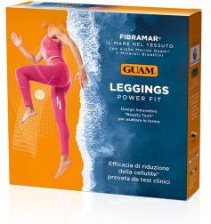 lacote srl guam - fibramar leggings power fit fragola melange taglia s-m - leggings sportivi modellanti per un allenamento performante