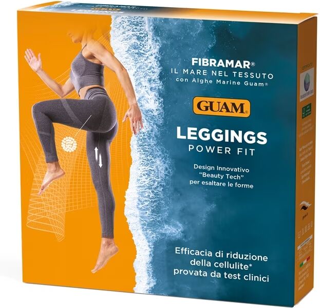 Lacote Srl Guam - Leggings Fibramar Power Fit Grigio L/XL, Leggings Elasticizzati per Fitness e Allenamento