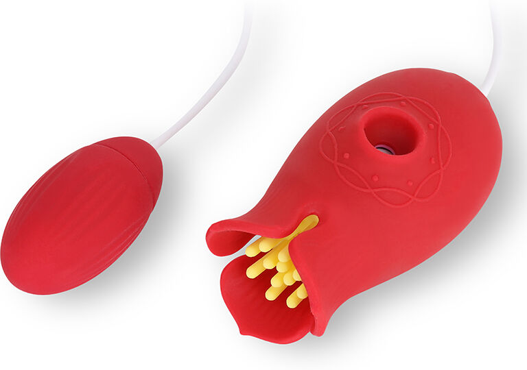 Ferrari Hub Srl Afrodite - Sex Toy Multi-Funzione di Alta Qualità con Suzione e Vibratore Ovetto