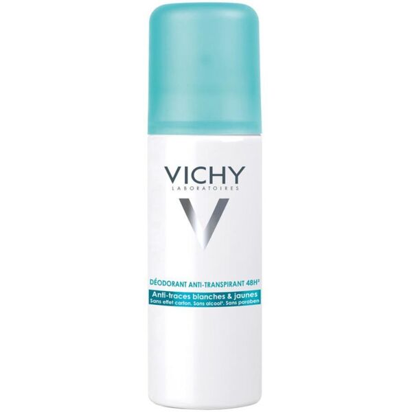 l'oreal vichy deodorante aerosol antitraspirante 125 ml - protezione duratura contro il sudore con formula delicata