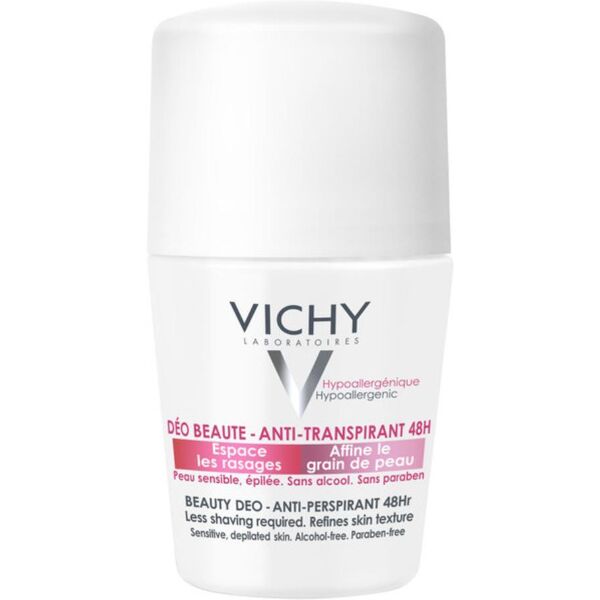 vichy deodorante roll-on antitraspirante 50 ml - protezione efficace contro il sudore per un fresco comfort