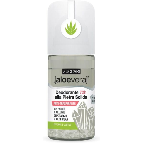 zuccari srl zuccari - aloevera2 deodorante pietra solida roll-on 50 ml - deodorante naturale e delicato