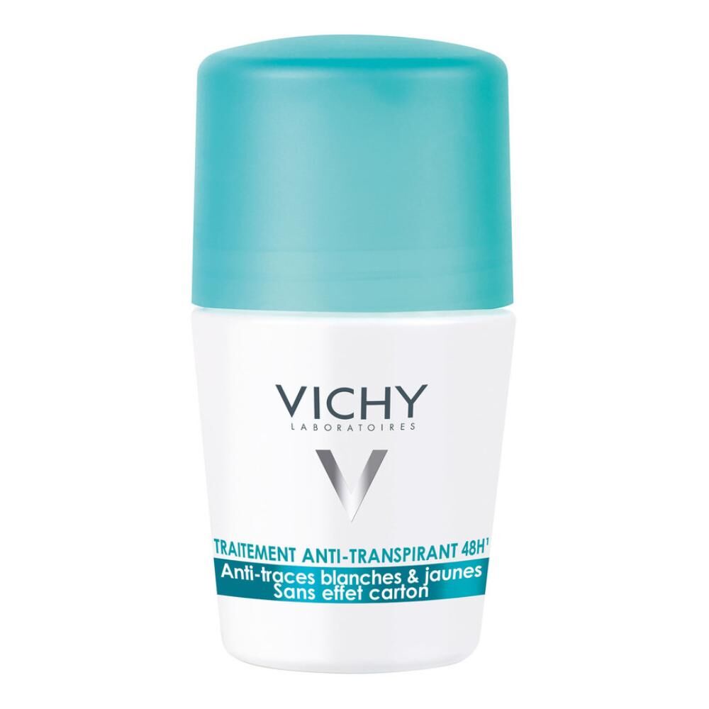 L'Oreal Vichy Deodorante Roll-on Anti-Traccia Antitraspirante 50 ml - Protezione efficace contro il sudore senza lasciare segni