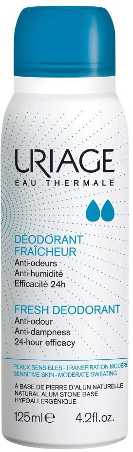 Uriage Deodorante Fraicheur Spray 125ml - Deodorante Ipoallergenico per una Freschezza Duratura