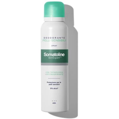 OLYOS ITALIA Srl Somatoline SkinExpert Deodorante Spray Pelli Sensibili, 150 ml OLYOS ITALIA Srl Somatoline SkinExpert Deodorante Spray Pelli Sensibili, 150 ml