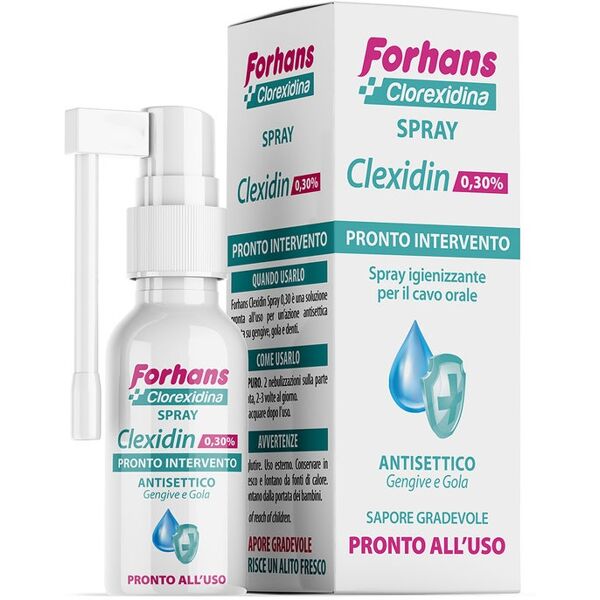 uragme srl forhans clexidin - spray igienizzante per il cavo orale 50 ml