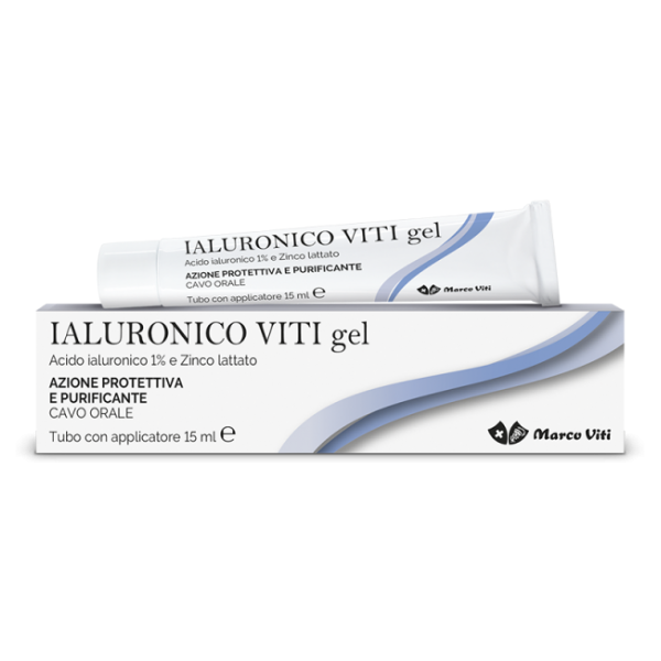 marco viti farmaceutici spa ialuronico viti gel per l'igiene orale 15ml - igiene dentale avanzata per gengive e denti sani