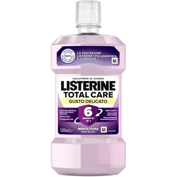 johnson & johnson listerine total care gusto delicato collutorio 500ml