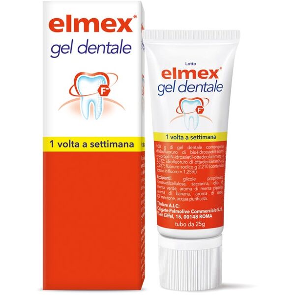 giuliani elmex - gel dentale prevenzione carie 25g - protezione per denti forti e sani