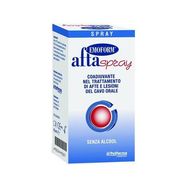 polifarma benessere srl aftaspray - emoform 15ml: spray orale per sollievo istantaneo dalle afte