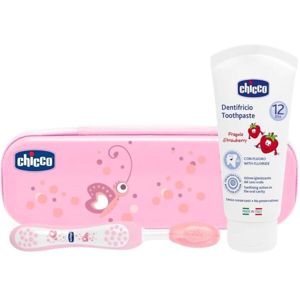 chicco set  ch 75331 dentale rosa fluor