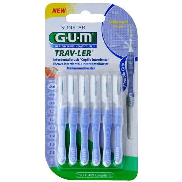 sunstar gum trav-ler 0,6 scovolino promo 4 + 2 pezzi - pulizia interdentale efficace e conveniente