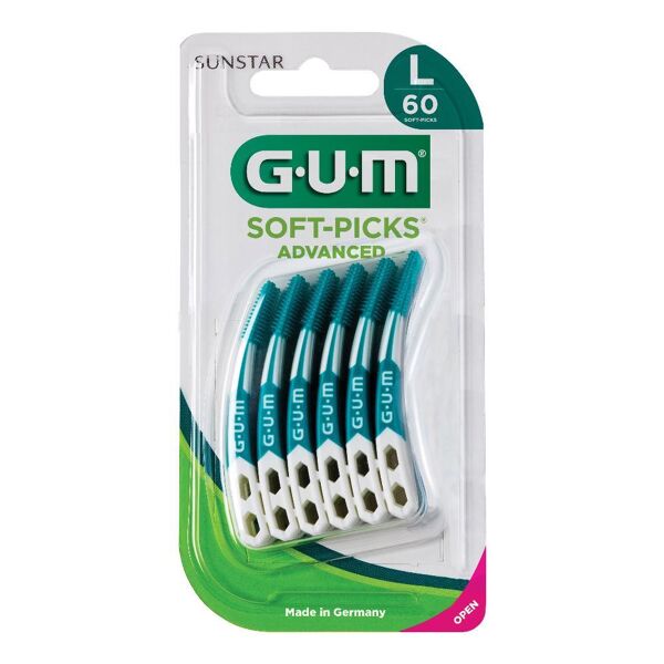 sunstar italiana srl gum soft-picks advanced misura l 30 scovolini - pulizia interdentale avanzata per un sorriso sano