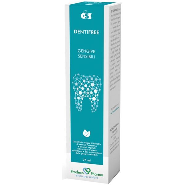 prodeco pharma srl gse dentifree gengive sensibili 75ml - dentifricio naturale con estratto di semi di pompelmo