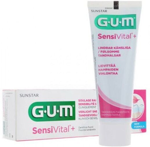 sunstar gum sensivital+ dentifricio 75ml - igiene orale per denti sensibili e gengive delicate