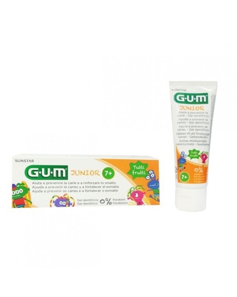 sunstar gum junior dentifricio 7+ 50ml - igiene orale per bambini con protezione avanzata