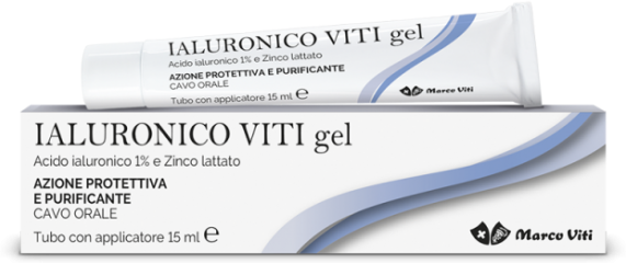 marco viti farmaceutici spa ialuronico viti gel per l'igiene orale 15ml - igiene dentale avanzata per gengive e denti sani