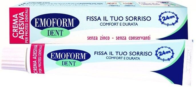 polifarma benessere srl emoform - dent crema adesiva per protesi dentali 45g