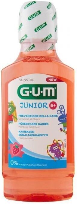 sunstar italiana srl gum junior monster collutorio 300 ml - protezione orale divertente per i più piccoli