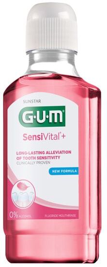 sunstar italiana srl gum sensivital+ collutorio denti sensibili 300ml - protezione e igiene per denti sensibili