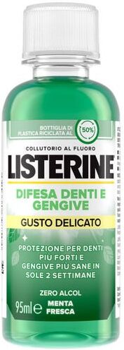 johnson & johnson listerine - difesa denti e gengive collutorio gusto delicato 95 ml