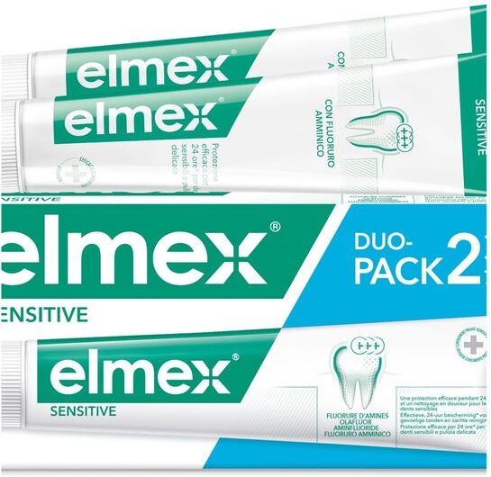 colgate-palmolive commerc.srl elmex - sensitive dentifricio denti sensibili 2x75ml - protezione e cura per denti sensibili