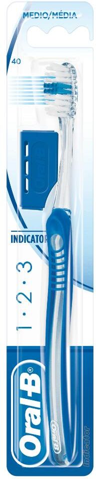 procter oral-b - spazzolino indicator testina 40 medio