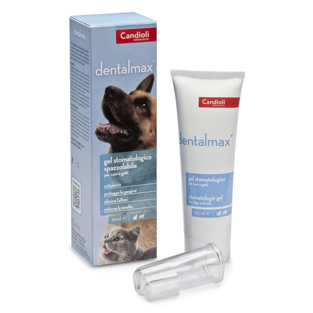 candioli ist.profil.e farm.spa dentalmax gel stomatologico spazzolabile per cani e gatti 50ml - igiene orale e salute dentale