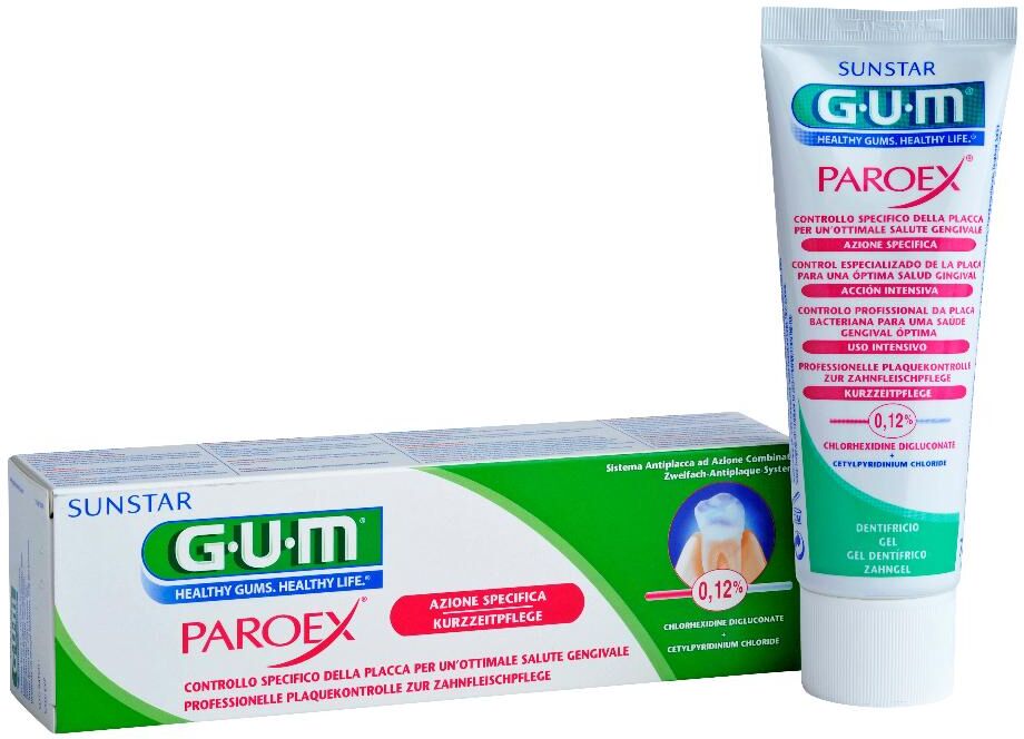 sunstar italiana srl gum paroex dentifricio azione specifica 75ml - protezione avanzata per la salute gengivale