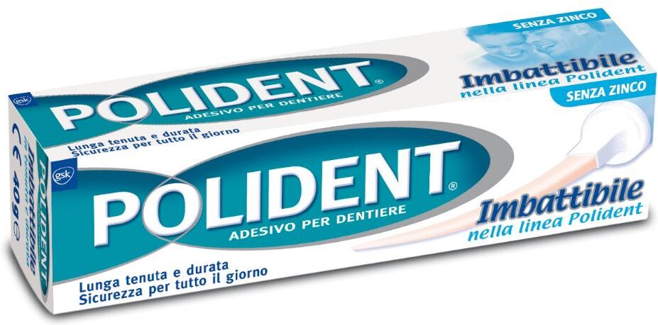 haleon italy srl polident imbattibile - adesivo per protesi dentaria 40g, massima tenuta e comfort