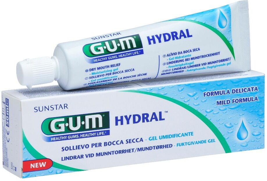 sunstar italiana srl gum hydral dentifricio 75ml - idratazione e protezione per gengive sensibili