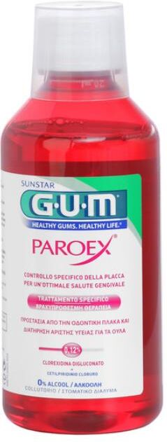 sunstar italiana srl gum paroex collutorio 0,06%+0,05% azione quotidiana 500ml - igiene orale per gengive sensibili