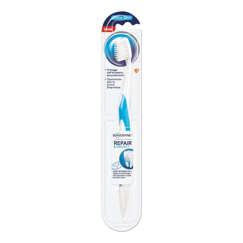 haleon ch sensodyne - spazzolino ripara e protegge, 1 pezzo - pulizia efficace per denti sensibili