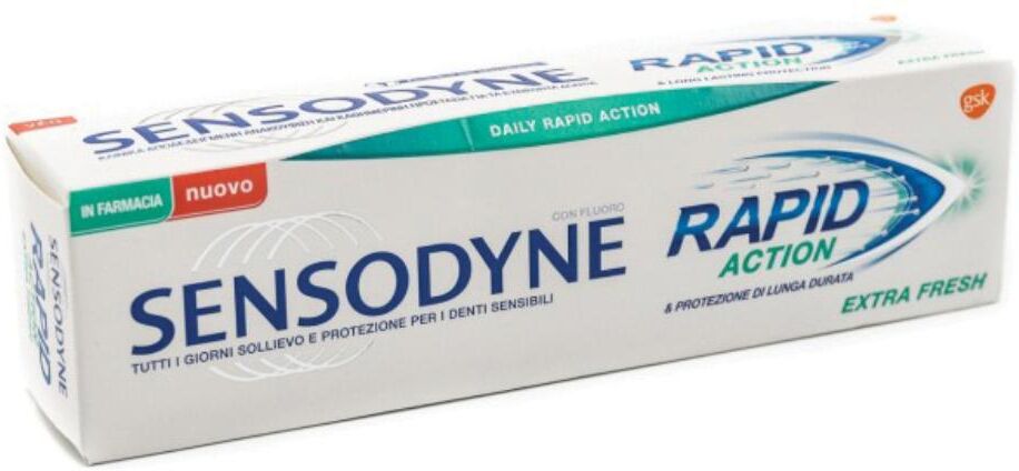 haleon ch sensodyne - dentifricio rapid action 75ml - protezione immediata per denti sensibili