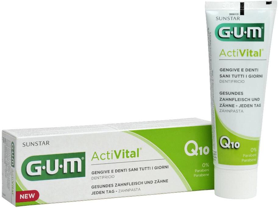 sunstar gum activital dentifricio gel igiene orale 75ml - igiene completa e freschezza duratura