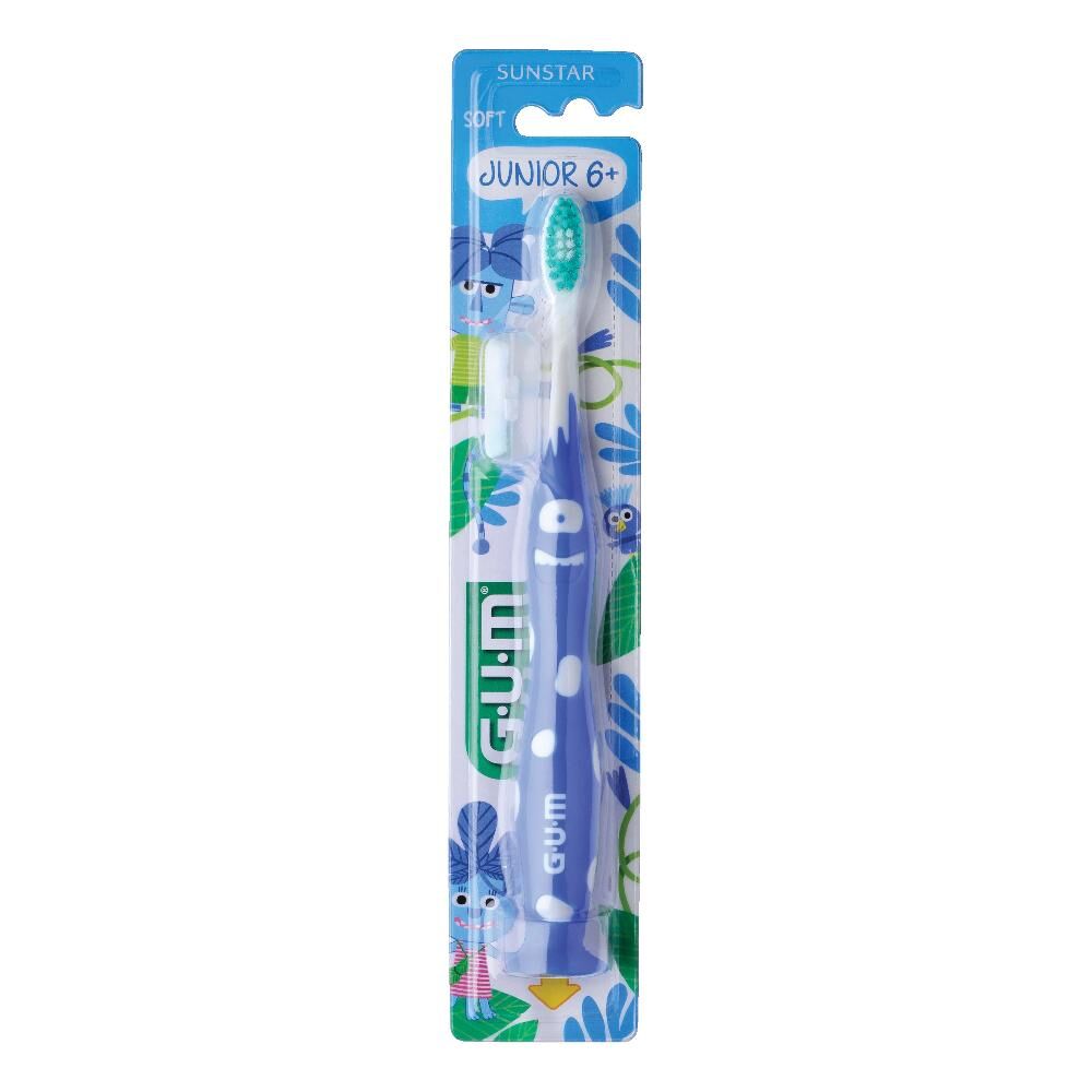sunstar gum junior spazzolino 7-9 anni, 1 pezzo - igiene orale per bambini con setole morbide