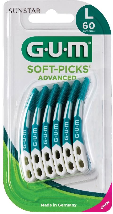 sunstar gum soft-picks advanced misura l 30 scovolini - pulizia interdentale avanzata per un sorriso sano