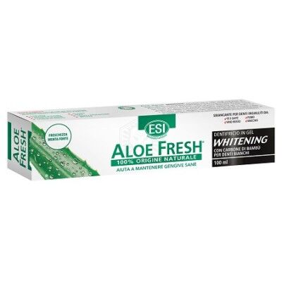 Esi - Aloe Fresh Whitening Dentifricio 100ml - Dentifricio sbiancante naturale per un sorriso luminoso